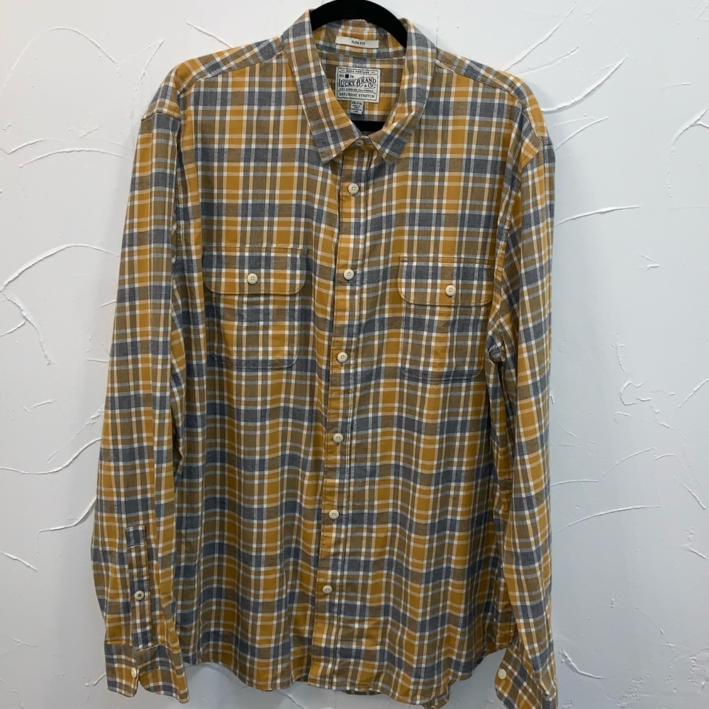 Lucky Brand Flannel- XXL- Slim Fit